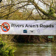 campaign against 4x4s in chalk stream River Meon
